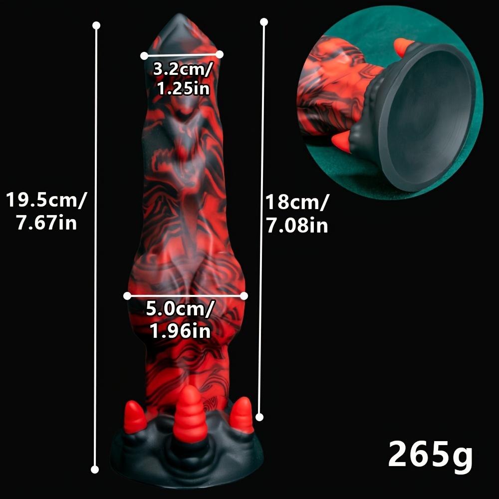 Alien Monster Anal Plug – Liquid Silicone Dual-Use Plug for Vagina & Anus, Strong Suction Cup, Flexible & Bodysafe, Unisex Adult Toy