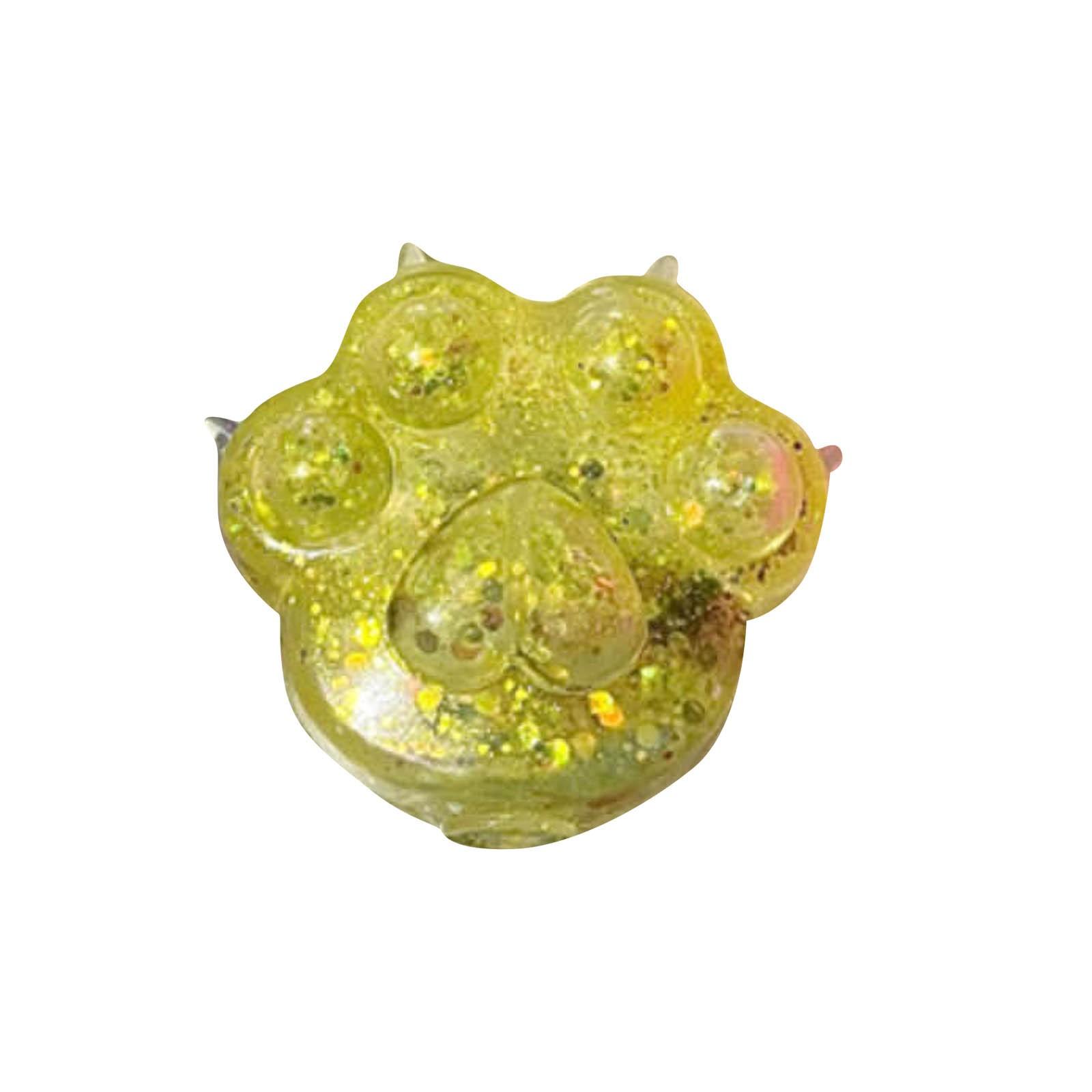 

Кошачьи когти сжимают мальтозный вентиляционный мяч детская декомпрессионная игрушка декомпрессионные медленные отскоки One Size жёлтый