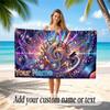 Music General Theme Beach Towel Personalized Custom Name & Text Soft Quick Dry Beach Towel for Swimming Travel