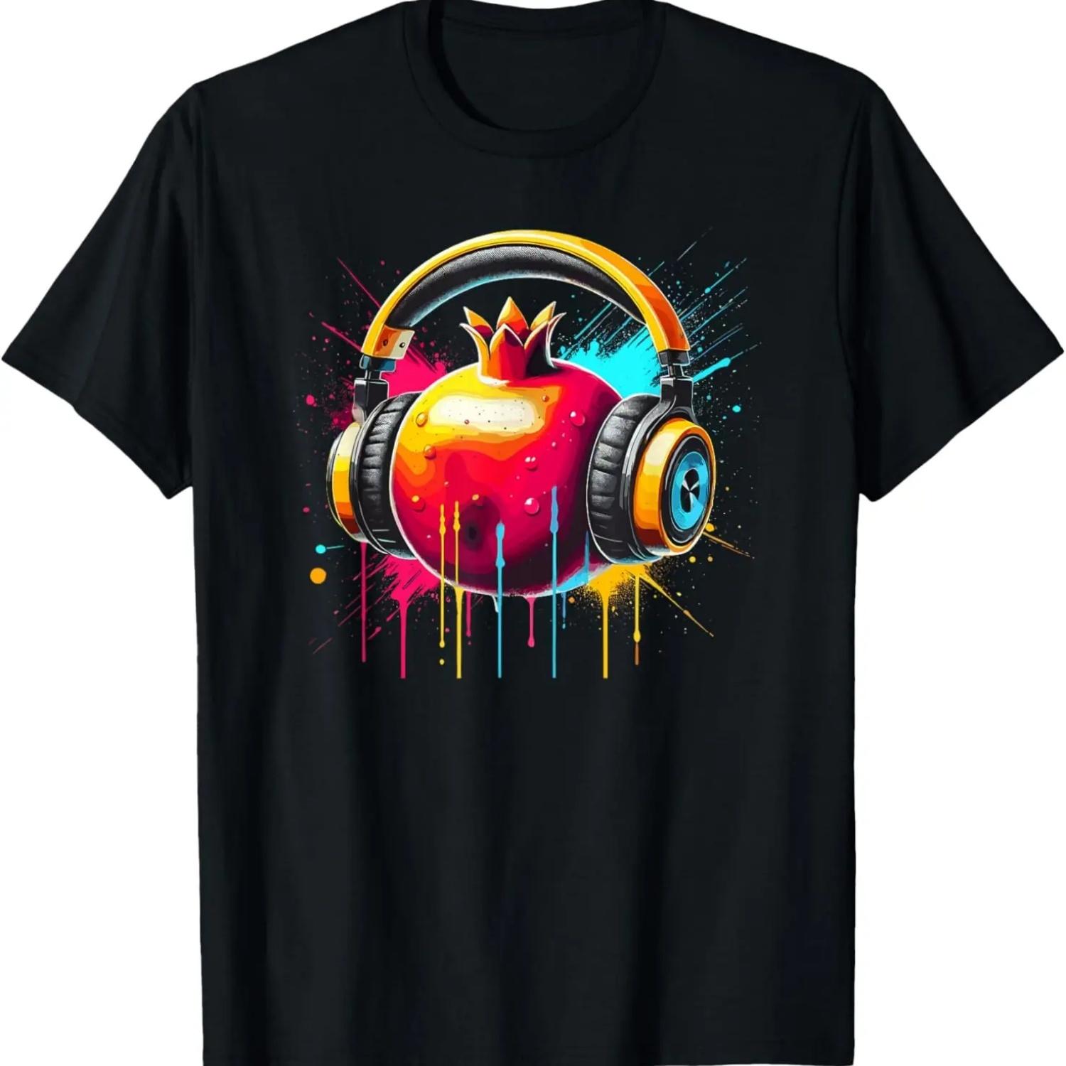 Pomegranate Retro Gift T-Shirt S чёрный
