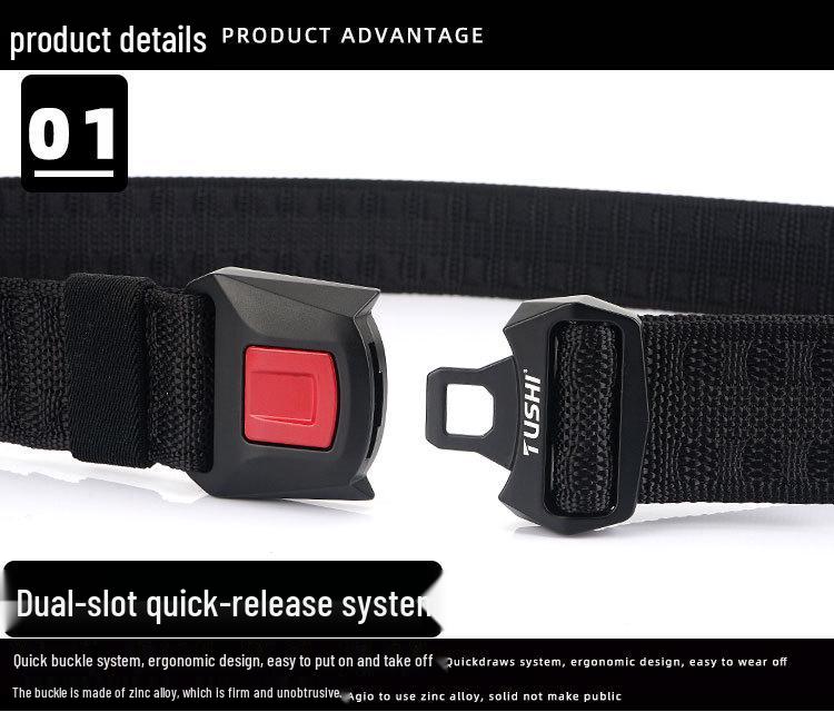 Enhanced Camouflage Tactical Nylon Belt for Training & Safety