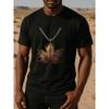 European Sizes Harvest Golden Maple Leaf Necklace | Men'S Print Short-Sleeved T-Shirt, Regular Fit, Sweat-Absorbing and Quick-Drying