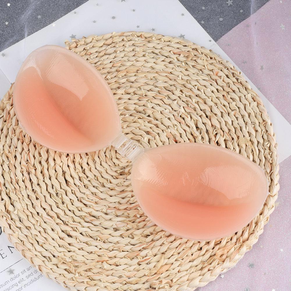 Silicone Invisible Bra with 4x Push-Up and Nipple Cover