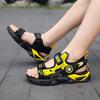 Children's sandals, boys' summer beach shoes, new non-slip, soft-soled, open-toe design, suitable for older children, athletic sandals