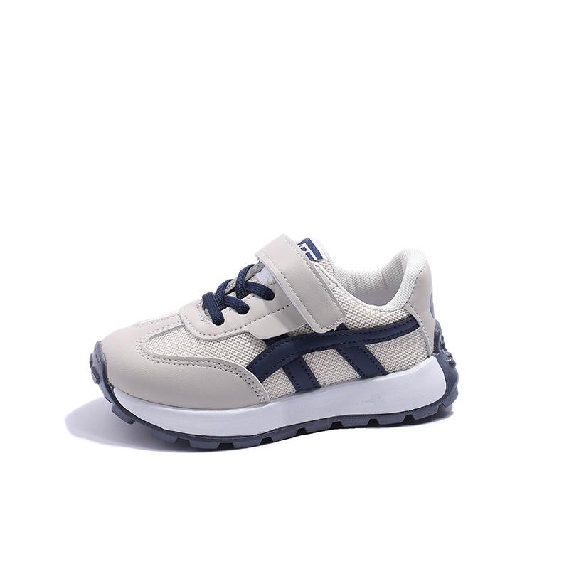 2025 Spring and Autumn New Girls' Children's Sneakers Boys' Soft Bottom Mesh Breathable Running Shoes Children's Medium and Older Children's Shoes