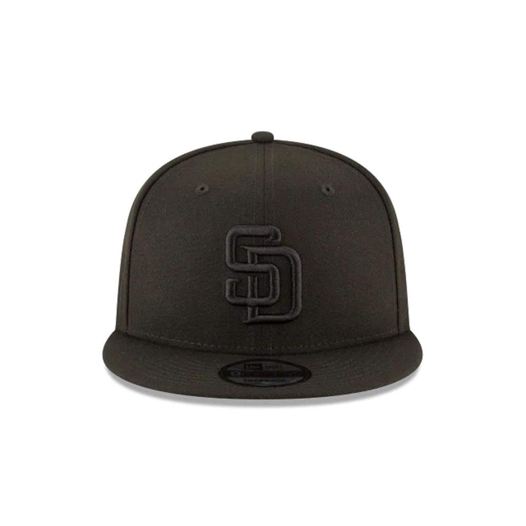 New Era 9Fifty 950 Black Basic Snapback Adjustable Cap Diego Padres Free Size (San (Black))