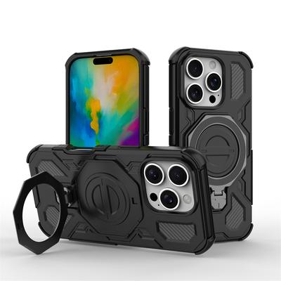 Magnetické brnění pouzdro pro iPhone 16 Pro Pouzdra pro iPhone 16 Pro 16e iPhone 16 Pro Max Kryt Magsafe Bezdrátové nabíjení Kryt na telefon