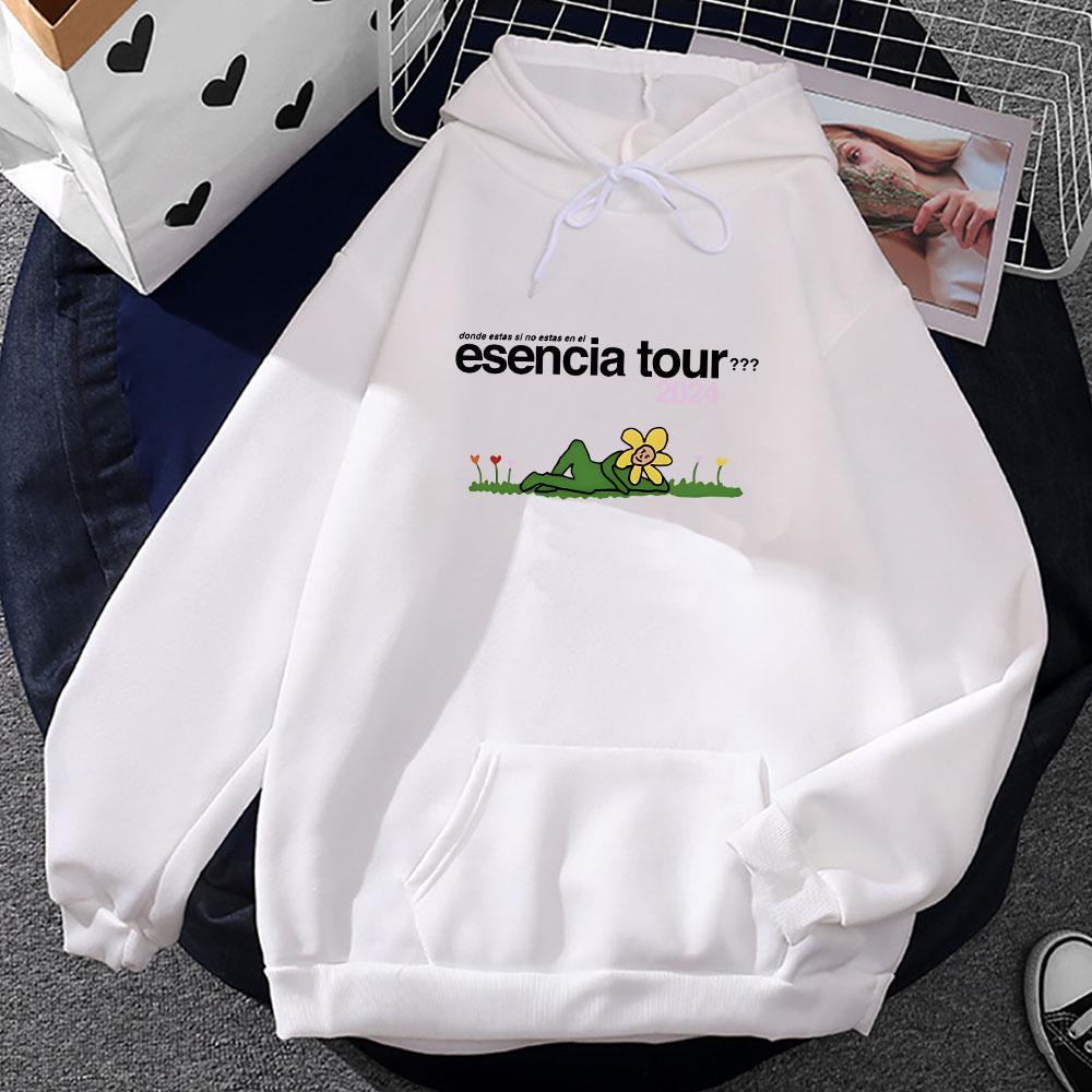 Hip Hop Unisex Streetwear Humbe Esencia Tour 2025 Hoodies Singer Printing Hooded Pullovers Male Sudaderas Long Sleeve Men Hoodie