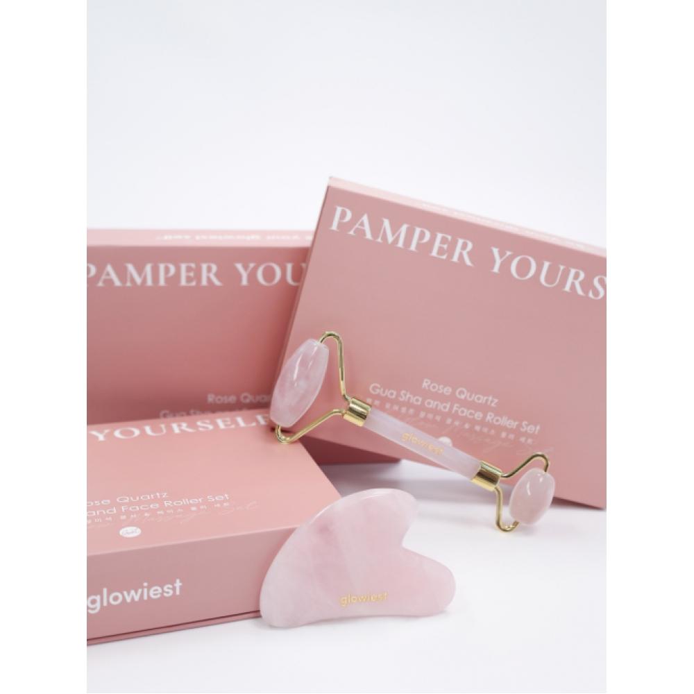 Glowiest Rose Stone Face Brace Roller Set NONE