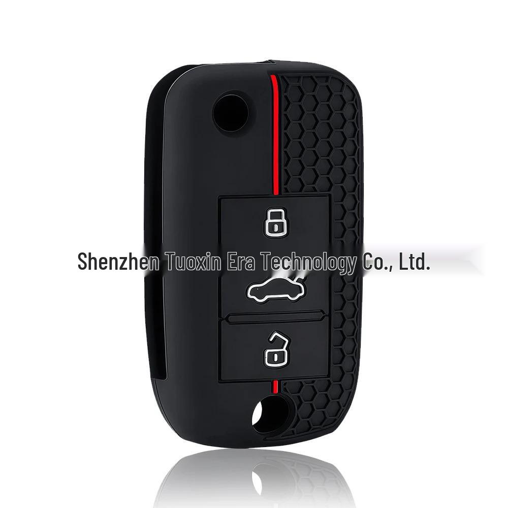 3-Button Honeycomb Silicone Car Key Cover for MG GS, MG5, MG7, Ruixing, Roewe 350