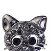 Women Lovely Style Sparkling Crystal Rhinestone Brooch Girl Cartoon Cat Scarf Pin Breastpin Wedding Jewelry Gift