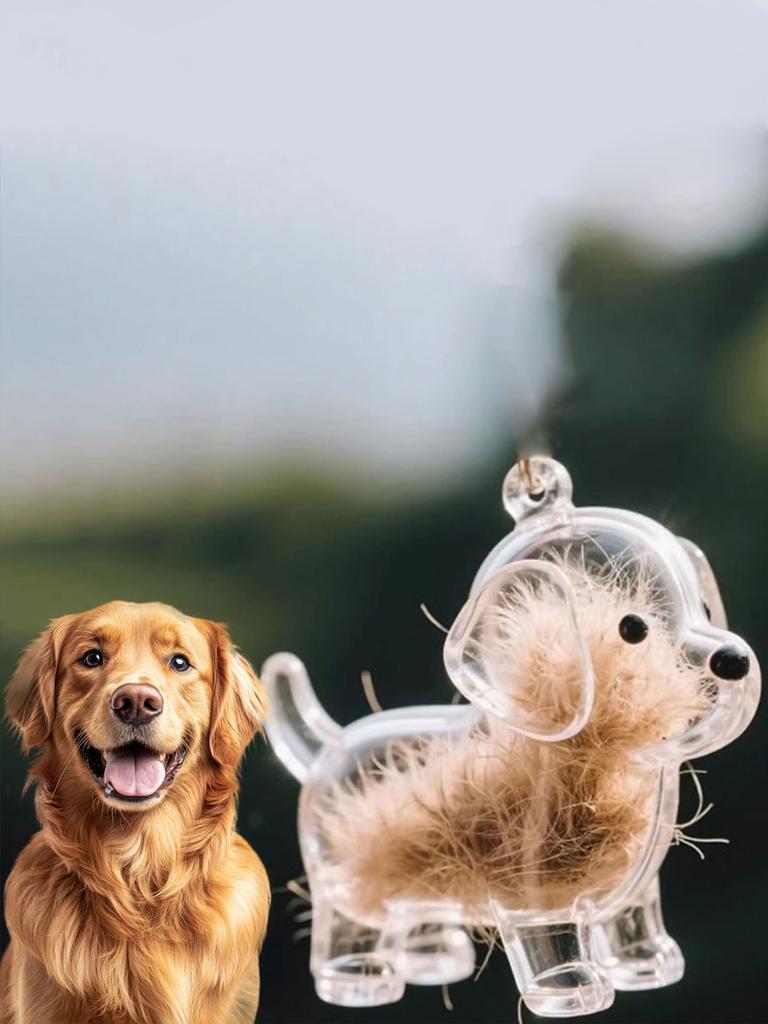 1pc Pet Breed Design Pet Hair Storage Keychain, Dog Breed Keychain Keepsake, Multifunctional Pet Memorial Pendant, Hair Storage