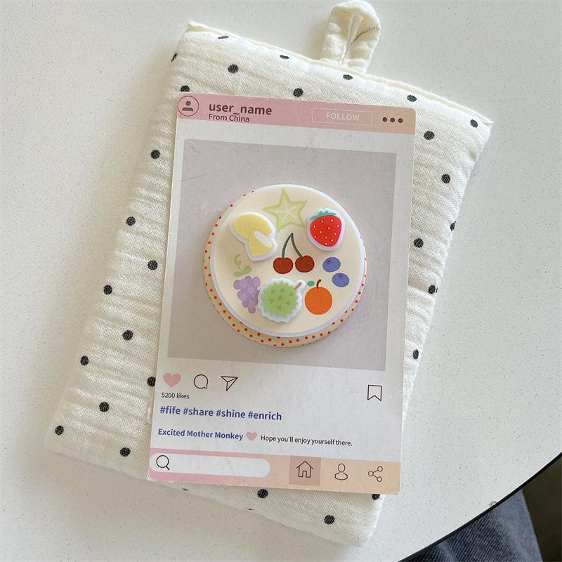 Sequined Magnetic Fruit Holder for iPhone 17/16 Pro Max/15/14 Cases