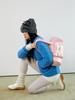 Nefnef Glossy Ribbon Duffle Bag_Pink
