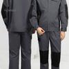 Men Cargo Pants Elastic Waist Multi-Pocket Storage Work Pants Patchwork Color Wear-resistant Cargo Trousers
