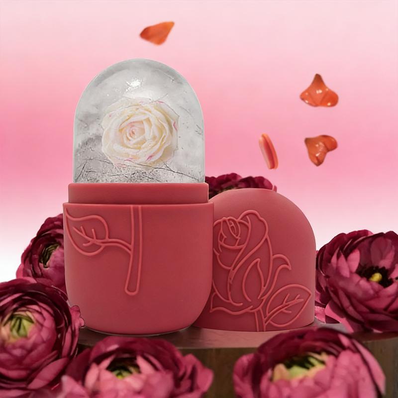 Reusable Ice Roller For Face And Eye Facial Beauty Ice Roller Skin Care Tools Ice Facial Cube Silicone Ice Mold Beauty Cooling
