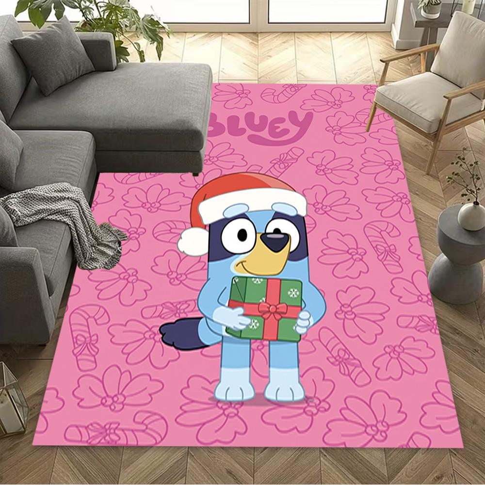 Bluey Friends Adventure Carpet Suitable for Living Rooms Outdoor Study Room Balcony Anti-slip Rug Office Home Decor Spiritual Gift