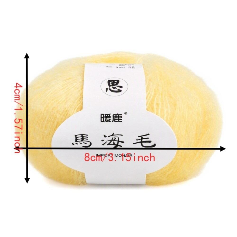Soft Texture Angora Wool Yarn Multi Color Crochet Thread Yarn Mohair Wool Yarn For Knitting