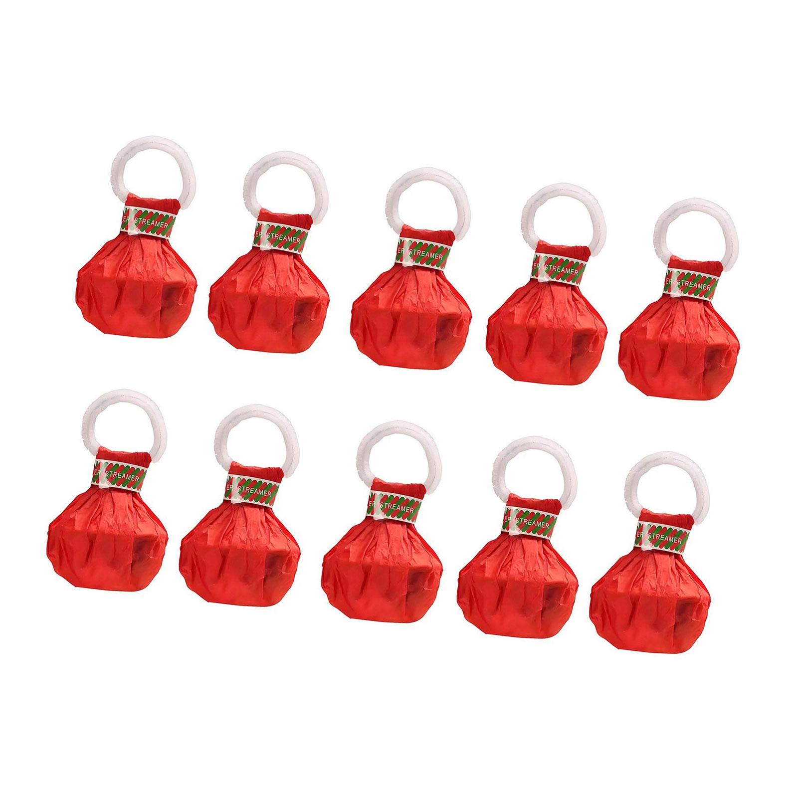 

Набор из 10 разноцветных хлопушек-серпантинов, не оставляющих мусор, с конфетти, пластиковая текстура, для свадеб, дней рождений, выпускных 20 красный