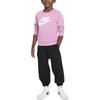 Nike Club Logo Fleece Crewneck Mystery Flamingo Red Kids tops IB2553-646