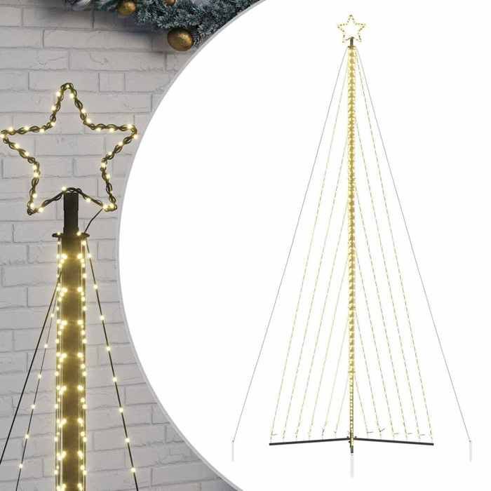 VidaXL Sapin de Noël à LED 789 LED blanc chaud 476 cm, lumière de Noël, lumière de Noël LED, lumière de Noël extérieure, 4016444