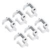 6pcs Truck Retaining Clamps 2in Throat Depth Aluminum Alloy Truck Cap Topper Campers Mounting Clips