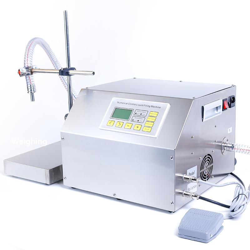 ZONESUN ZS-GP261W Semi-automatic Filling Machine Edible Oil Hydraulic Engine Oil Weighing Gear Pump Plastic Bottle Vial Filler 110 volts