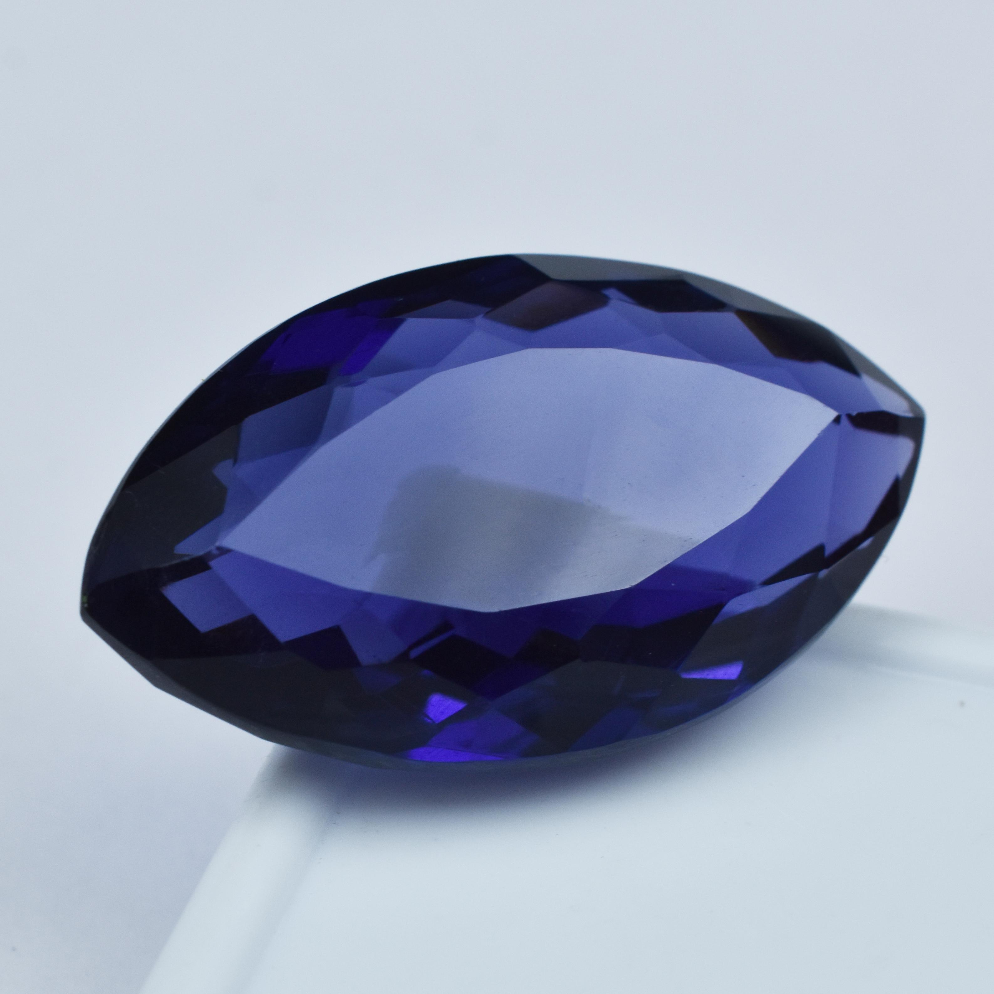 

Purple Amethyst Marquise Cut 66.40 Ct Natural CERTIFIED Loose Gemstone AR-2709