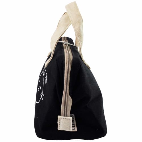 Skater Canvas Fabric Insulated Clasp Lunch Bag Handbag Cat KGAF1-A