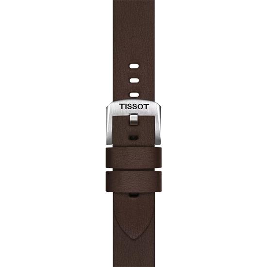 [Tissot] Brown Synthetic Material Strap 18MM T852.048.211