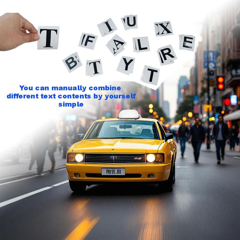 

Car Top Light Rechargeable Battery LED Manually Combine Different Text Contents DIY Dome light Magnetic