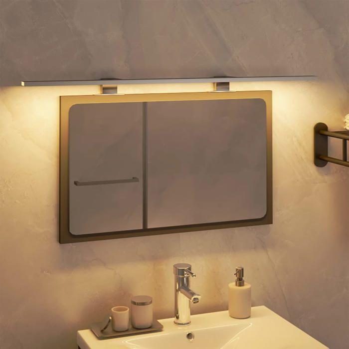 VidaXL Lampe de Miroir à LED 13 W Éclairage de Maquillage Applique Murale Lumière de Salle de Bain Intérieur Blanc Chaud 80 350335