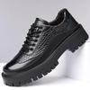 Hot Men Casual Shoes Lace Up British Style Thick Sole Oxfords High Quality Derby Shoes Fashion Breathable Outdoor Shoes For Male