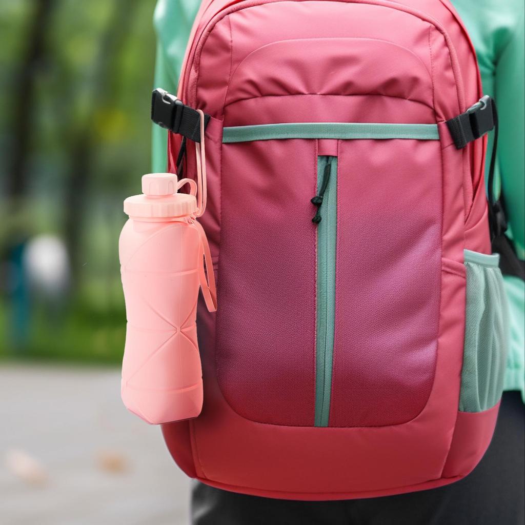 Silicone Collapsible Large-Capacity Travel Water Bottle – Portable, Heat-Resistant, Food-Grade Folding Sports Cup
