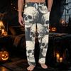 Men's Halloween Printed Knit Pajama Pants with Pockets - Color Casual Sleep Pants for Lounging