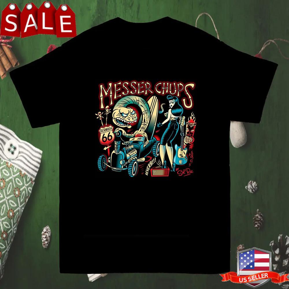 

РАСПРОДАЖА Футболка Messer Chups Band Bermuda 66 Полный размер S-5XL Унисекс Футболка S