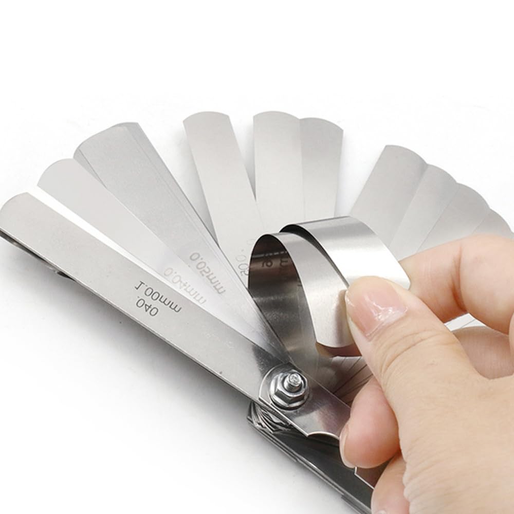 Samcos Thickness to Stainless Thickness Gap Measurement Tool Gauge, 32-Piece Set, 0.02mm 1mm, Steel, Gauge, Gauge, Thickness/Thinness