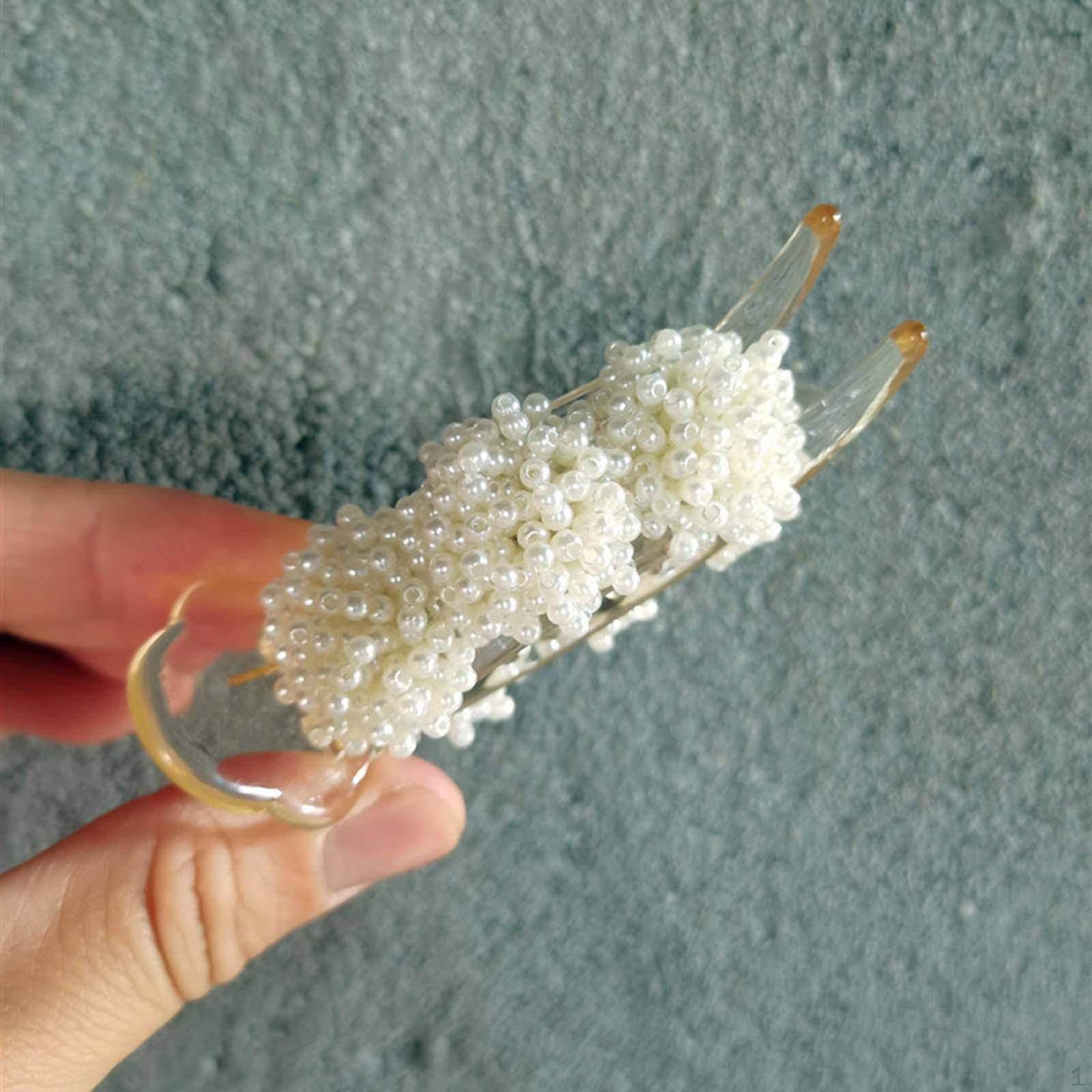 

Artificial Clamps Hair Clips Comfortable Exquisite Hairstyle Accessory Decorative Styling Retro шампанского