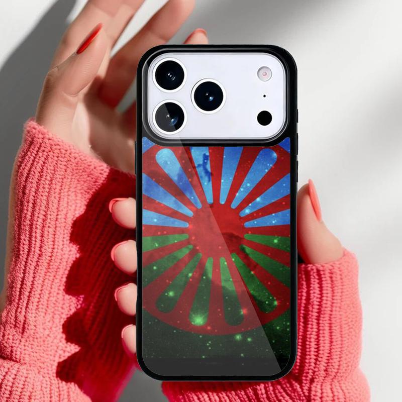 Gypsy Romani Roma Flag Print Phone Case for iPhone 17 16 15 14 13 Pro Max Back Cover for 12 11 Pro Coque