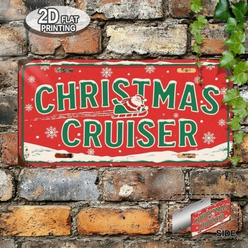 Motorcycle Souvenir License Plate, Metal Auto Wall Decor 15x30cm