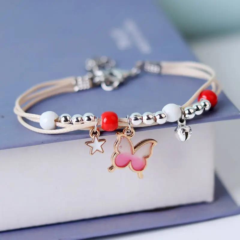 Creative Handmade Starfish Shells Pearl Pendant Adjust Bracelet Anklet Friendship Bracelets On Hand For Woman Luxury Jewelry New