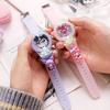 New cartoon primary school children's watch colorful flashing luminous watch doll silicone waterproof electronic watch
