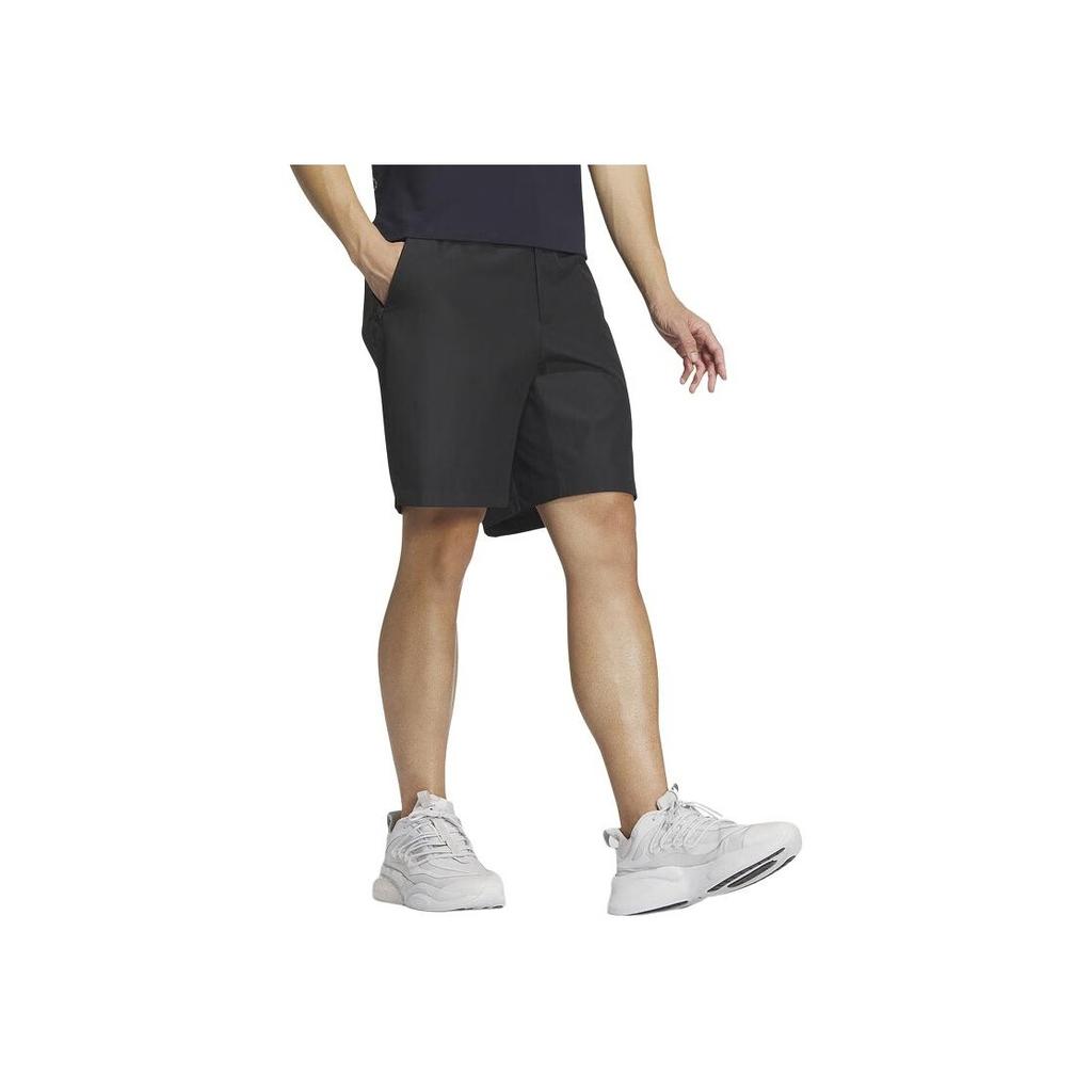 Adidas Solid Color Zipper Breathable Woven Sports Shorts Men Shorts Black IT1885