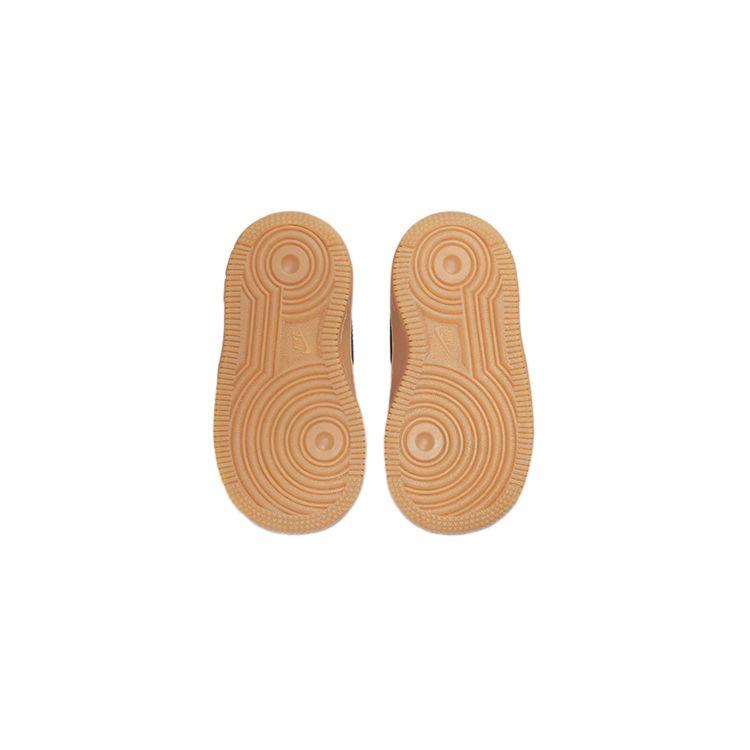 Nike Force 1 LV8 TD Go The Extra Smile Παιδικά Αθλητικά Παπούτσια Λευκό Κίτρινο-Strike Gum-Ανοιχτό-Καφέ DO5863-100