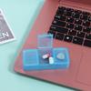 Mini Medicine Box Plastic Pill Storage Box Holder Organizer 3Grids Pill Case  Evening