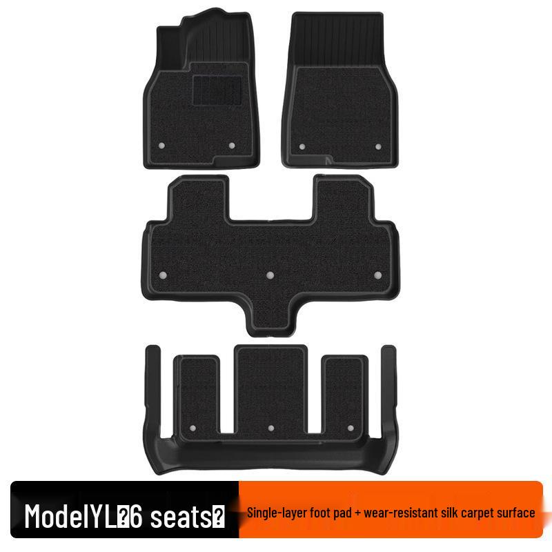 Floor Mats for 2025 Tesla Model 3 & Y - All-Weather TPE Car Accessories