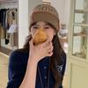 Woolen Knitted Pullover Hat Keep Warm Beanies Cap Fashion Jacquard Woolen Hat  Female