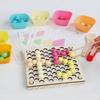 Fine Motor Toys with Rainbow Beads Educational for Game Interaction Matching