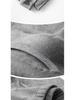 Men's Slim High-Waist Cotton Thermal Trousers - Autumn/Winter Collection