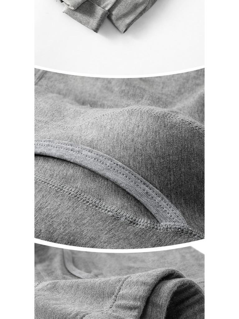 Men's Slim High-Waist Cotton Thermal Trousers - Autumn/Winter Collection